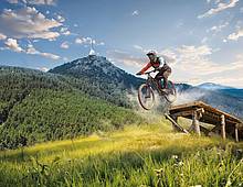 Bikes season pass on the chairlift